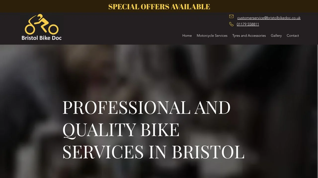 The original Bristol Bike Doc services page